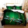 3D Dragonfly Bedding Set Insect Duvet Cover Pillowcase 2/3 Birthday Gift AU180 * 210 Full Size Quick Drying Soft and Minimalist Style Home Textile