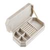 Velvet Travel Jewelry Organizer With Multi Compartment Storage For Home And Travel Use