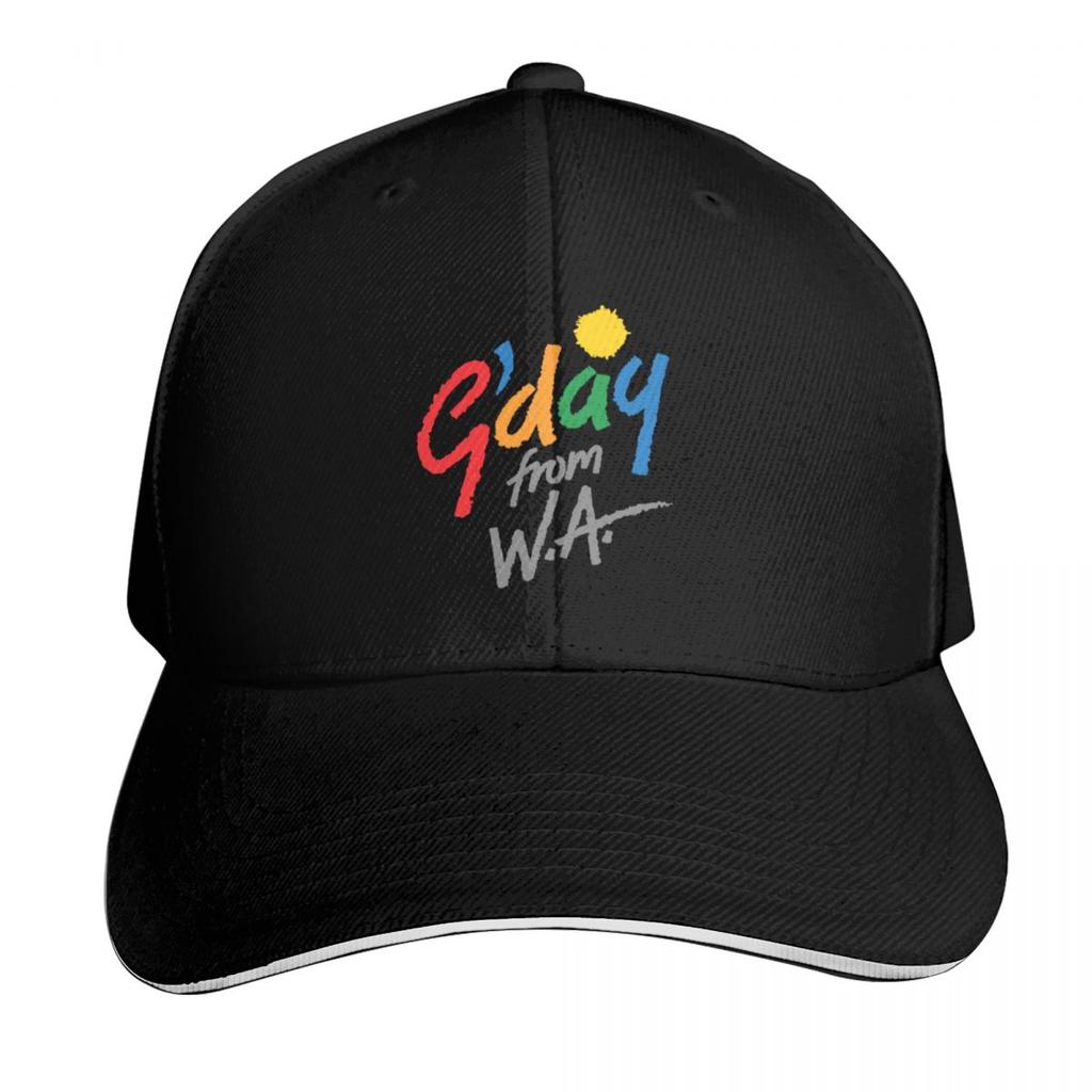 Gday d'Australie Occidentale Casquette de Baseball Hip Hop Casque de Chantier Chapeau de Fête Chapeaux Uniques Unisexe Vêtements de Golf Femmes