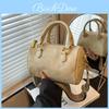 Stilvolle Japanische Minimalistische Pu Boston Tasche Für Damen Perfekt Für Den Täglichen Gebrauch Und Modische Outfits