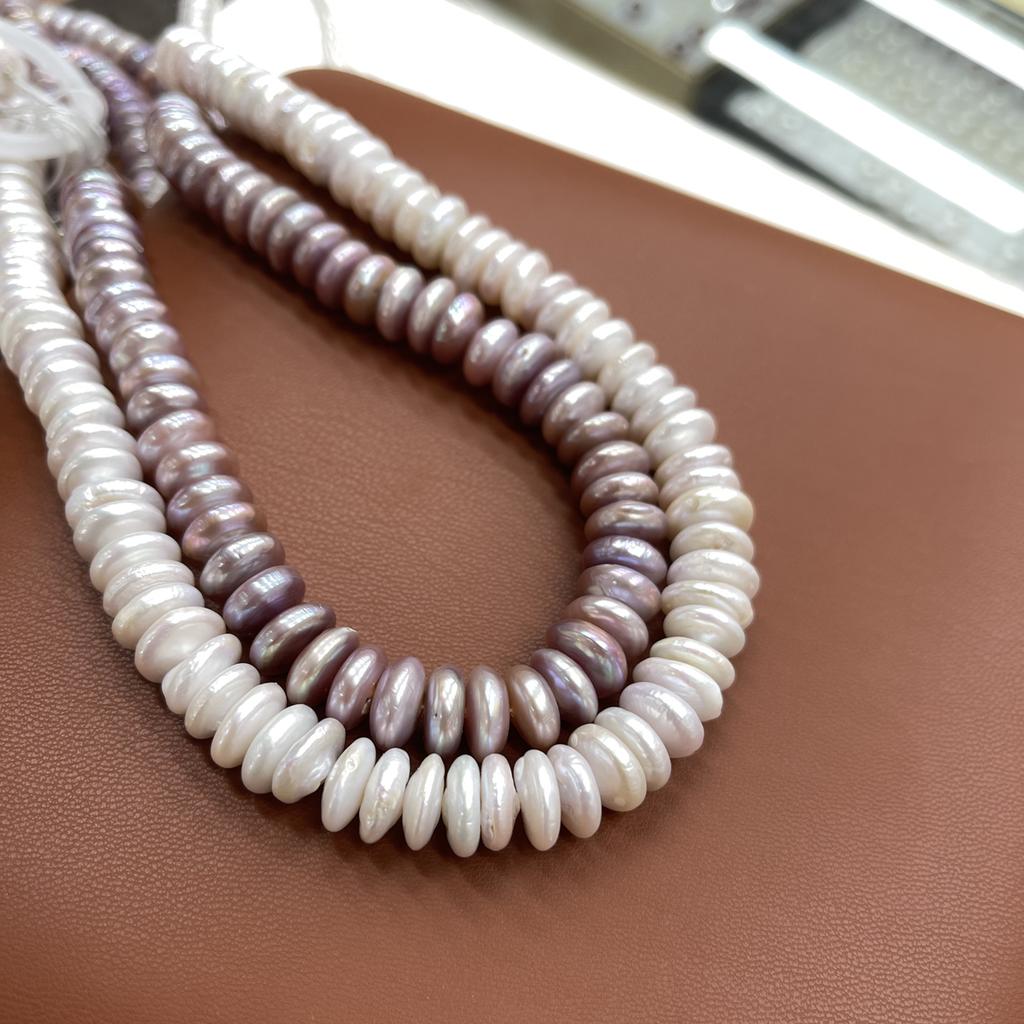 1String, Luxury Natural Freshwater Pearls, 13-14mm, Handmade Rice Pearl Beads for Jewelry Making DIY, Cheapest Items Available 36cm