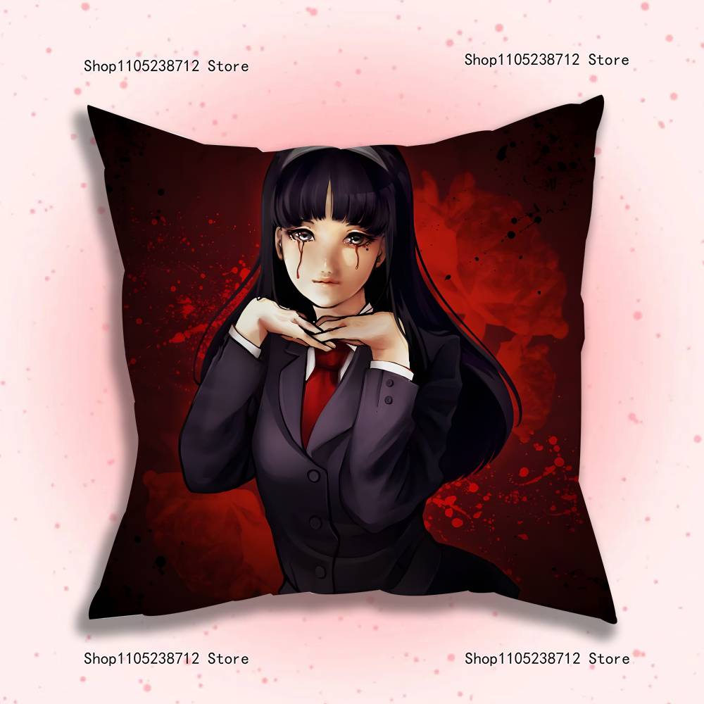

Horror Anime T-Tomie Pillowcase Pillowslip Cushion Plush Boys Girls Cartoon Anime Kawaii Decoration Kids Birthday Cute Gifts 12x12Inch