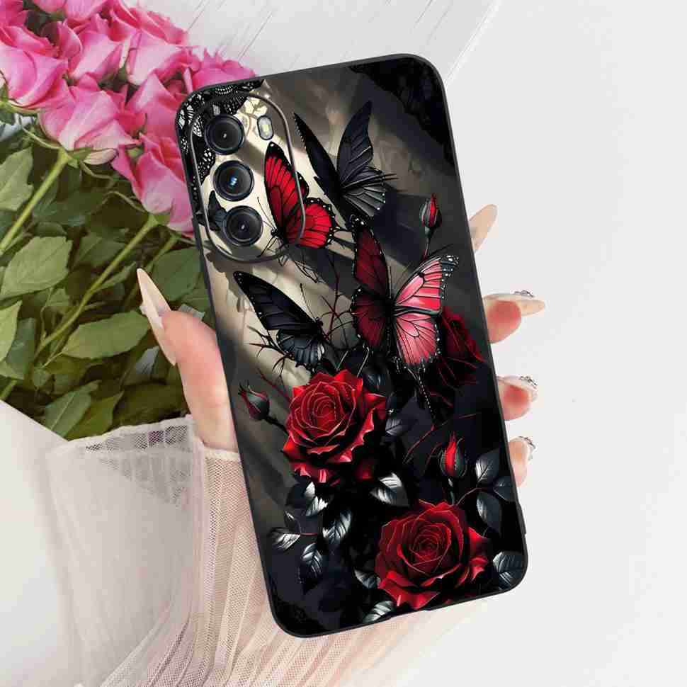 For Motorola Moto G 2022 Case XT2213 XT2213-3 Silicone TPU Black Cover For MOTO G 2022 6.5" New Colorful Butterfly Phone Cases