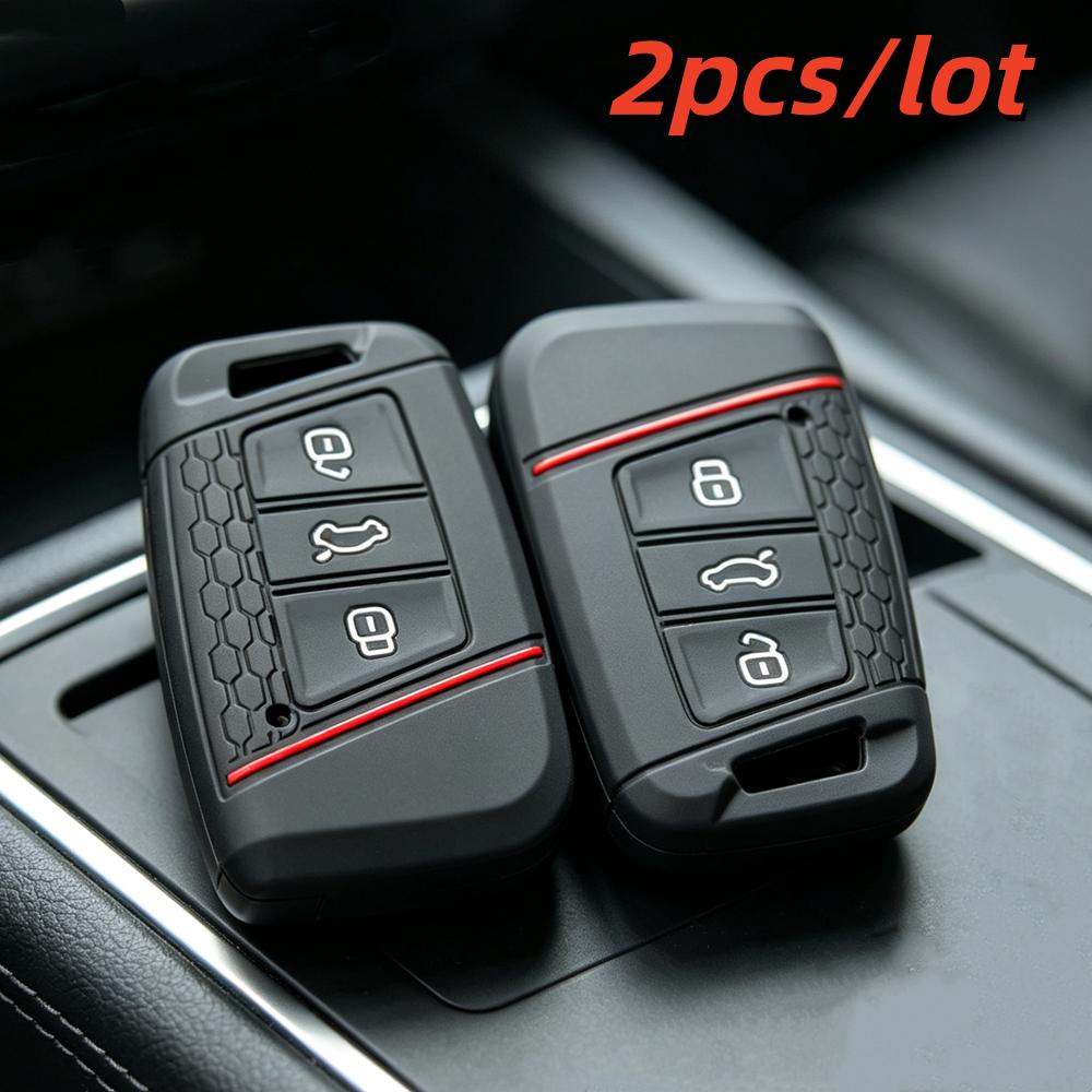 S/Lot Car Key Case Covers For Vw Volkswagen Magotan Magotan Gte Passat B6 B7 B8 Cc Arteon For Skoda Fabia Superb A7 Kodiaq