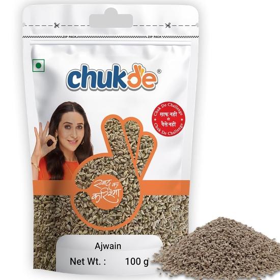 Chukde Ajwain Sabut, Carrom Seeds Whole Spices, 300g, Pack of 100g x 3