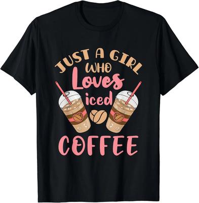 Solo una Ragazza Che Ama il Caffè Freddo Cold Brew Citazione Carina Regalo T-Shirt Unisex