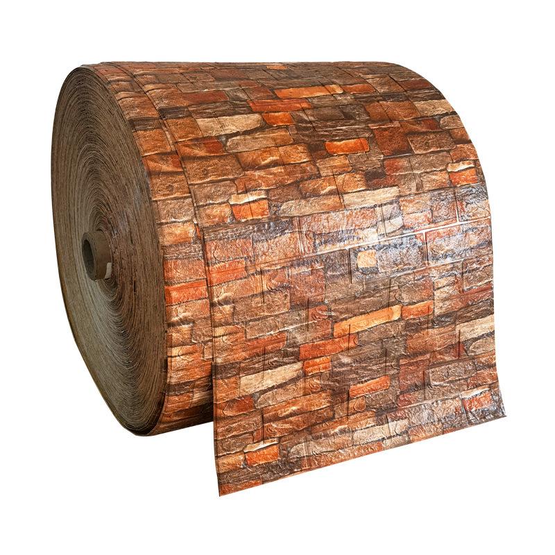 3D Wall Sticker Panels Imitation Brick Self Adhesive Wallpaper Kitchen Bedroom Continuous Wall Sticker Living Room Decoration