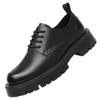 Thick soled men's leather shoes Fashionable minimalist and versatile style Outdoor Business Party Daily wedding and office shoes