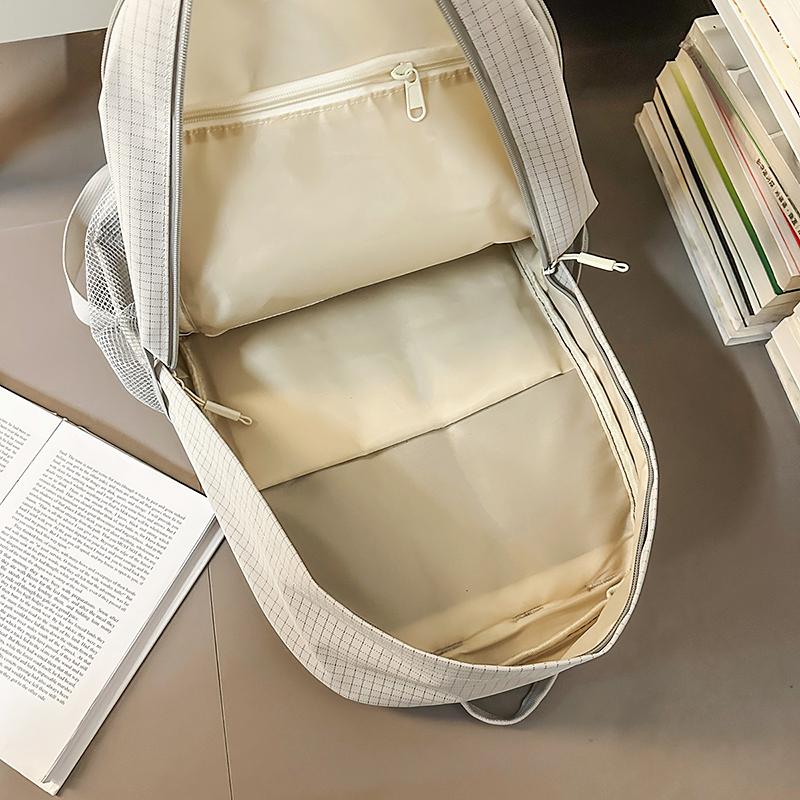 Large Capacity Backpack Men Travel Computer Backpack Letter Print Student Class Commuter Schoolbag