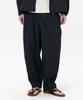 Kodeumopeu Utility Air Crease Wide Elastic Waist Pants Dark Grey
