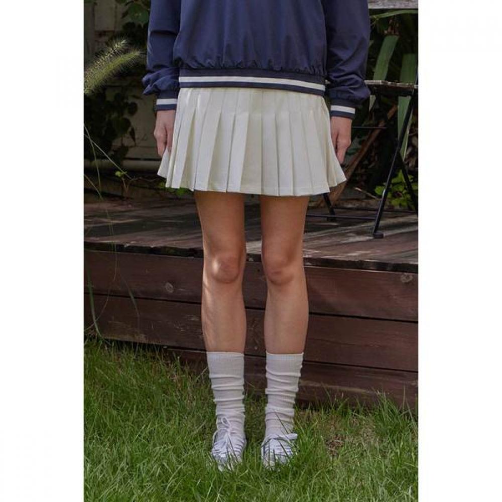 Goxo Culotte Skirt Essential Pleats White S