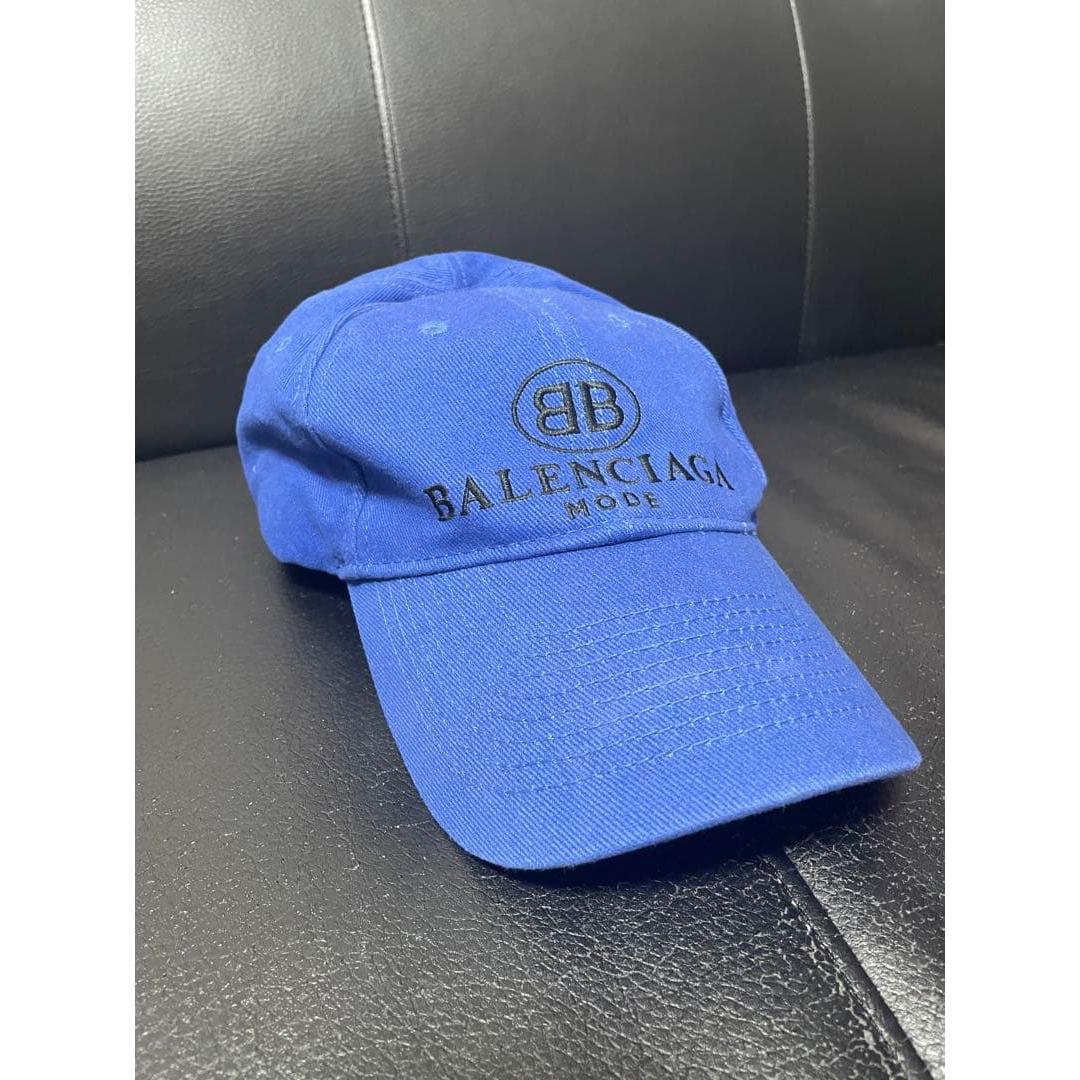 Used Balenciaga BB LOGO MODE CAP BLUE 6 panel cap