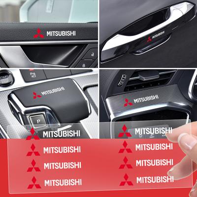 3D Auto Innenraum Aufkleber Abzeichen Dekoration Auto Styling Für Lancer Lancer ASX Outlander 2 3 Pajero Mirage Auspuff Pajero