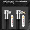 Mini Aluminum Alloy Bicycle Pump Portable Silver Pump Road Mountain Bike Pump Riding Tire Filling Pump Riding Equipment Outdoor