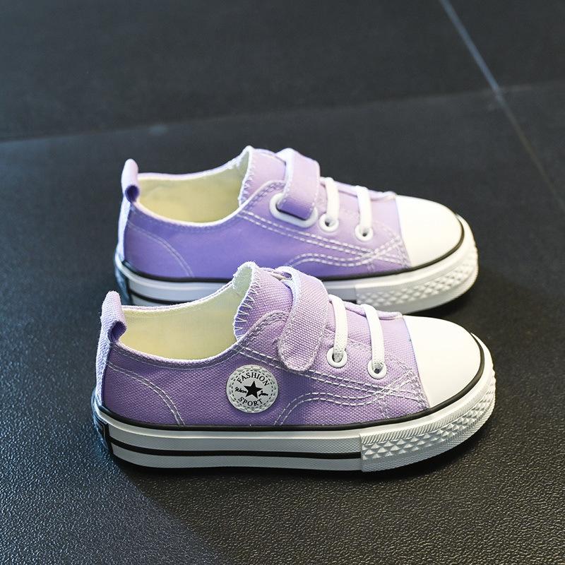 2025 Spring New Korean Version of Children's Board Shoes Boys Canvas Shoes Versatile Baby Girl Casual Shoes Children's Cloth Shoes Tide