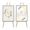 2Pcs 90*48cm Steel Easel Stands Easel Tripod W/ 6 Adjustable Holes For Posters