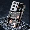 Snowman Christmas Cartoon Glass Case For Samsung Galaxy S22 S20 FE S21 Plus Phone Cover S10 5G S9 Note 20 Ultra 10 Lite Shell