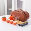 High-end Persimmon Ruyi Outdoor Travel Tea Set, One Pot and Three Cups of Boutique Gift Boxes, Gifts, Wedding Commemorations
