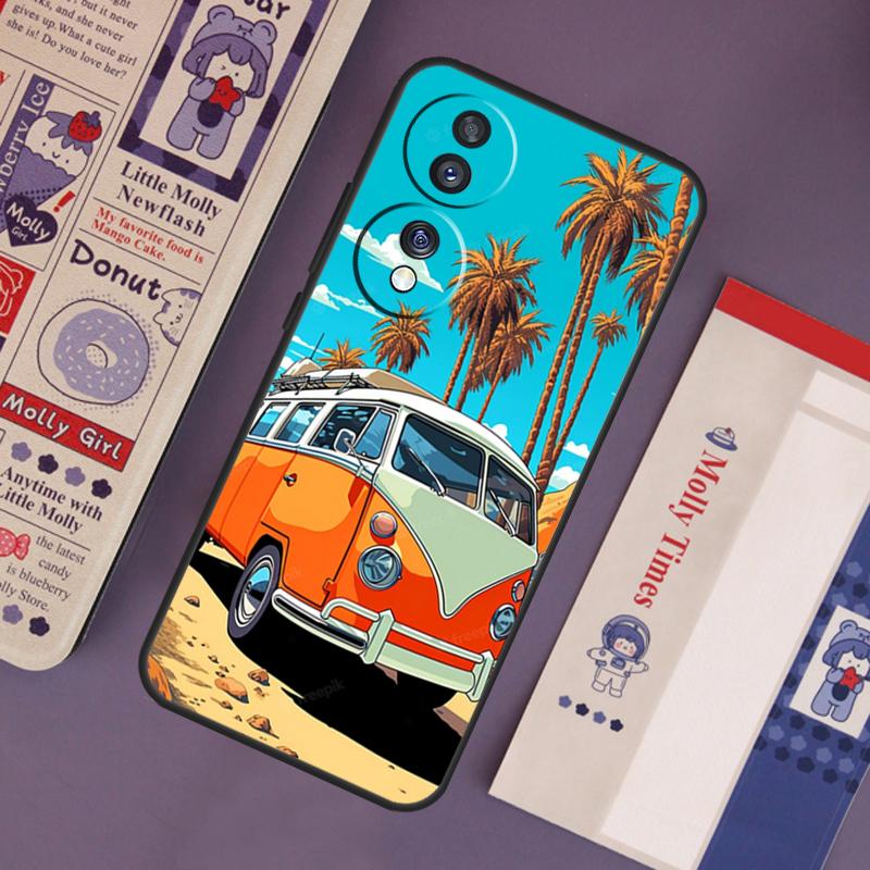 

Combi Van Surf Phone Case For Honor X8a X9a X7a X6 X7 X8 X9 8X 9X Magic 5 4 Lite 10 50 70 90 Lite Cover Honor Magic5 Lite