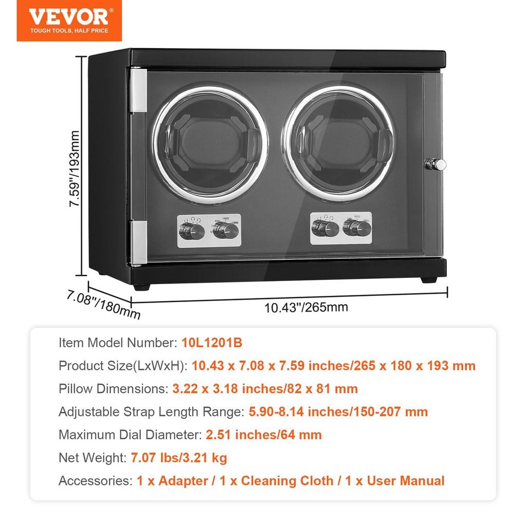 Watch Winder Dual Watch Winder for Automatic Watch with 2 Mabuchi Motors