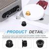 uxcell Aluminum Potentiometer Knobs Inch Volume Tone Control Top Hat Knobs for Guitar Instruments Audio Mixer Amplifiers Black 2-Pack 1/4