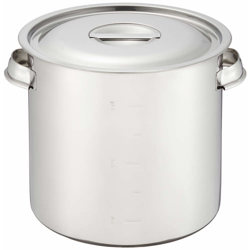 EBM 18-8 Kitchen Pot/Stock Pot, 20cm, with Handle, Silver