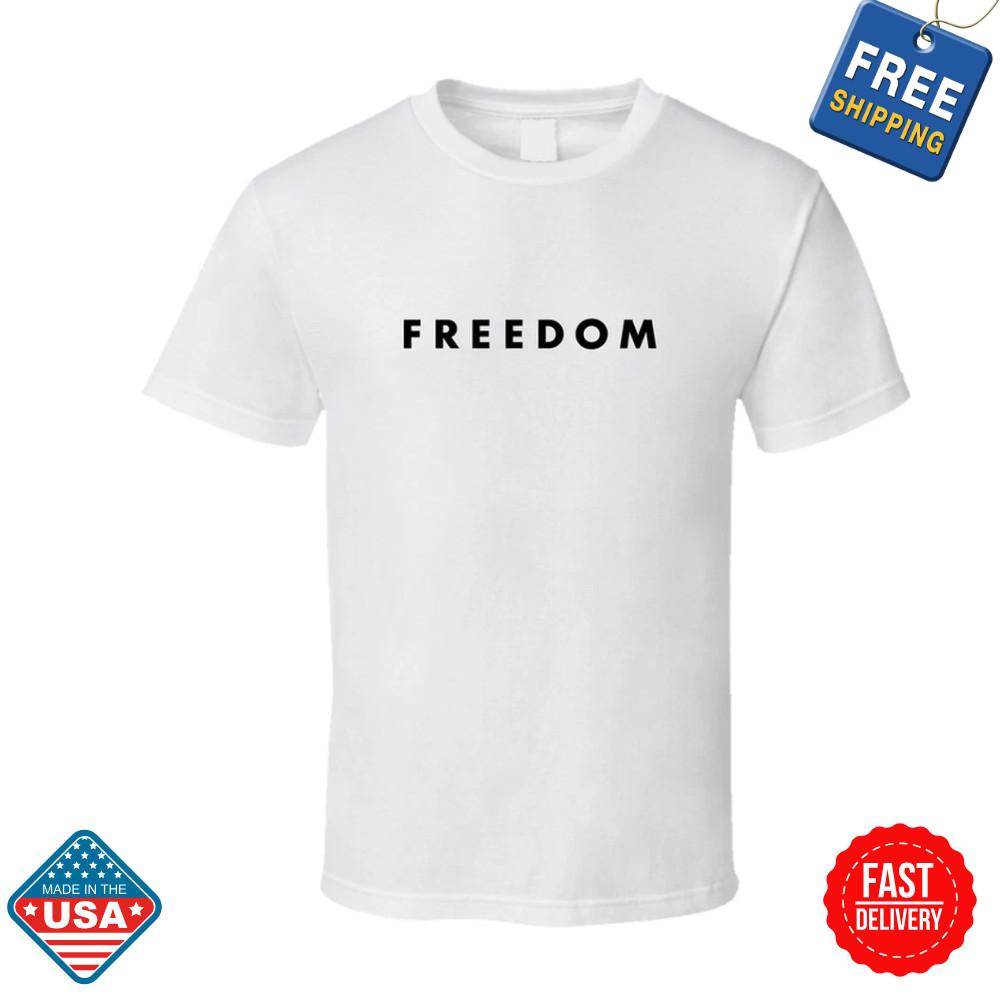 Freedom Charlie Kirk T Shirt Unisex Inspired Charlie Kirk RIP Graphic Shirt Unisex T-Shirt L
