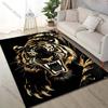 Mehrere Größen Tigerkopf Kunst Teppich Muster Teppich für Wohnzimmer Schlafzimmer Sofa Heimdekoration Rutschfeste Bodenmatte Luxuriöses Geschenk