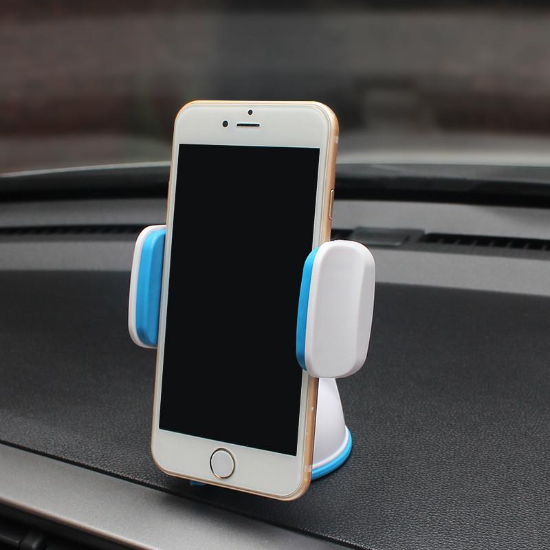 Universal Car Mount Holder With Pu Gel Suction Cup 360 Degree Rotation For Dashboard Use