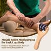 Handheld Body Massage Roller Manual Wooden Tool Portable Rolling Design Multipurpose