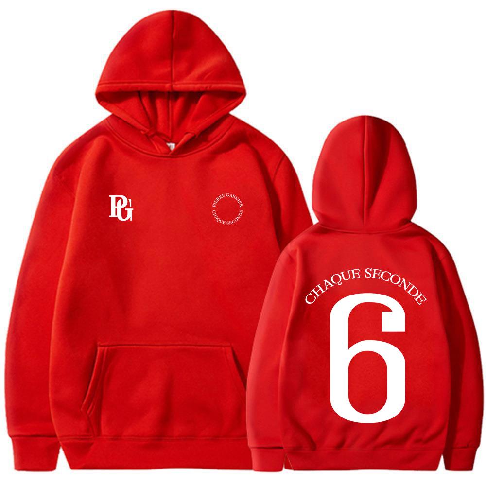 

Singer Pierre Garnier Chaque Seconde Album Tour 2025 Merch Hoodies Hip Hop Fashion Sweatshirts Men s Clothing Oversized Pullover S