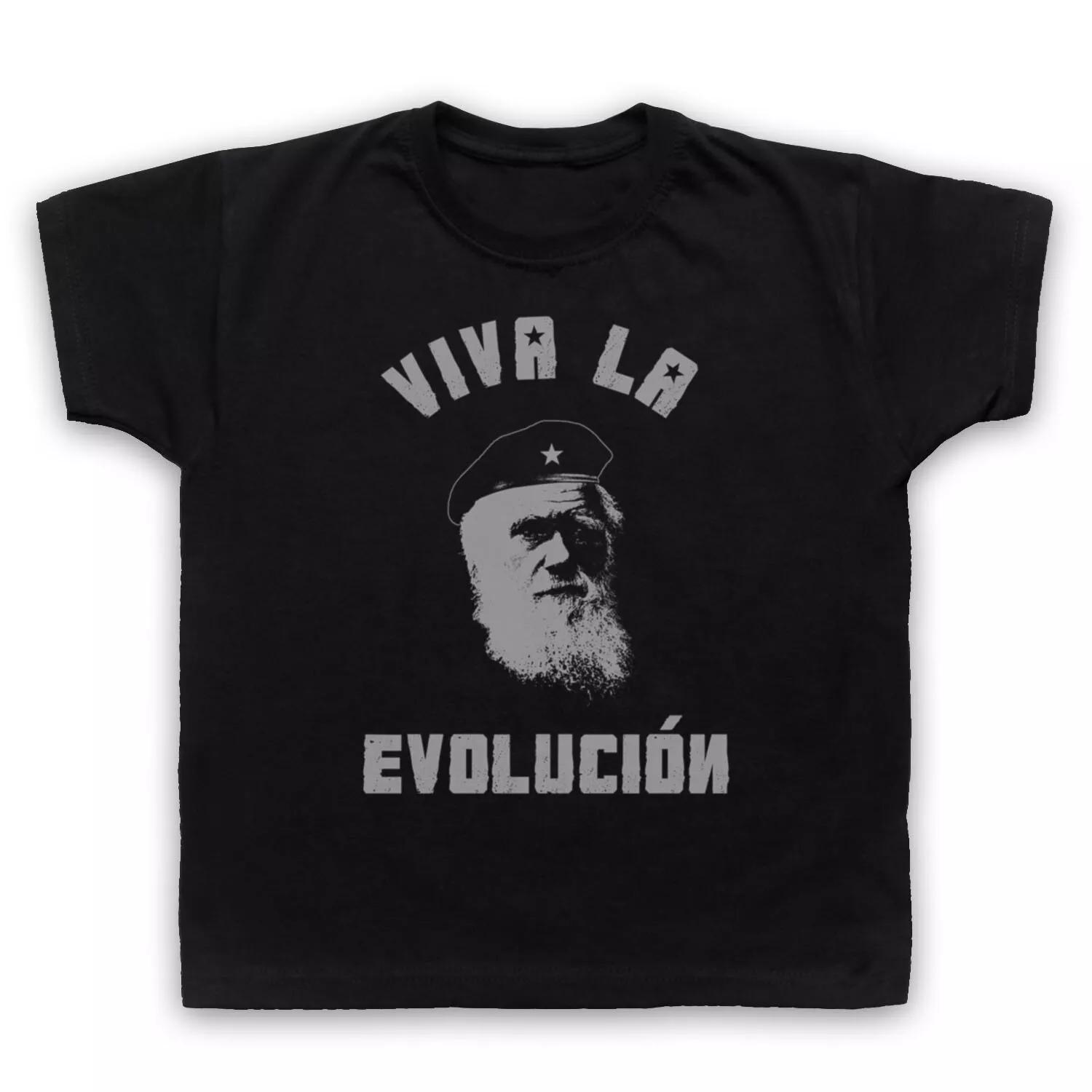

CHARLES DARWIN VIVA LA EVOLUCION EVOLUTION UNOFFICIAL KIDS CHILDS T-shirt 140