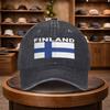 Cappellino da Baseball da Uomo con Bandiera Finlandese Moda Outdoor Regolabile Casual Stile Urbano Leggero Visiera Moda Stagione Outd