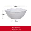 ZISIZ Large Irregular Diamond Glass Salad Bowls (Set of 2)