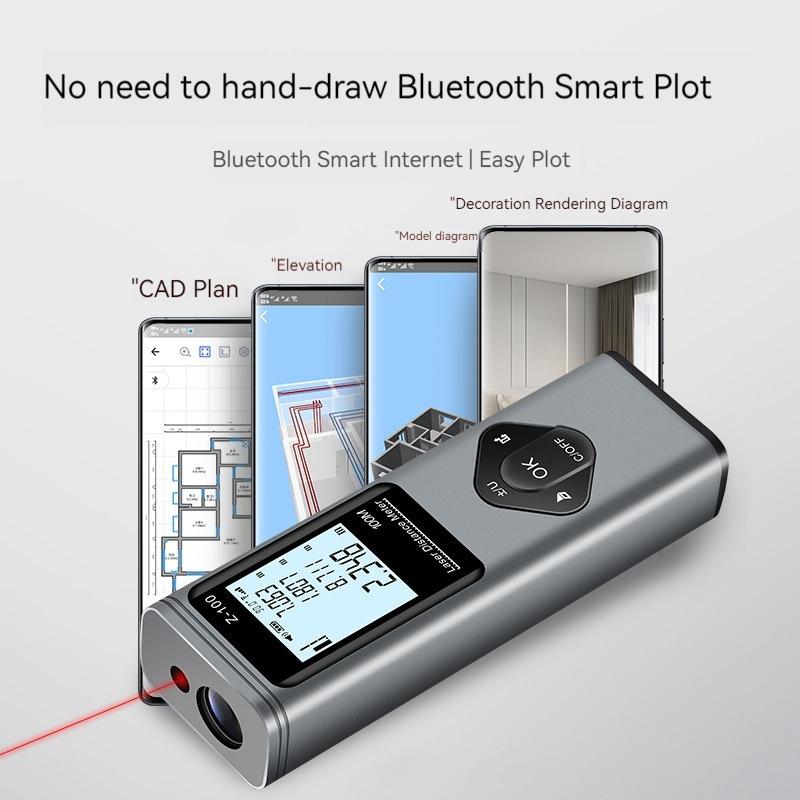 Mini Laser Rangefinder Digital Tape Measure Building Measure Ruler Rangefinder Tool Infrared Laser Rangefinder Cross Marking
