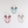 Fashion Romantic Blue White Pink Color Charm Angel Wings Earring For Women Exquisite Jewelry Gifts