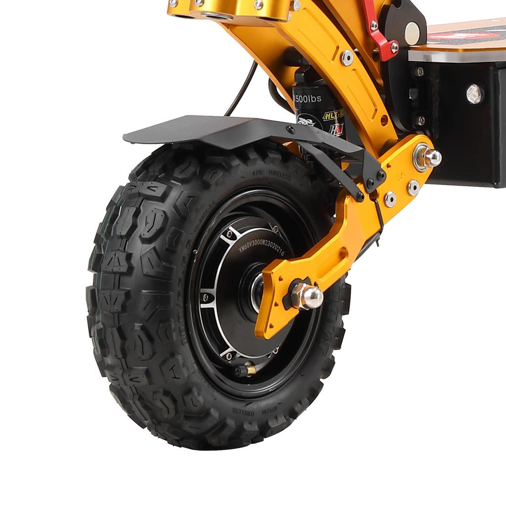 YUME X11+ Patinete Eléctrico Todoterreno 3000W*2 Motores Duales Batería 60V 27Ah