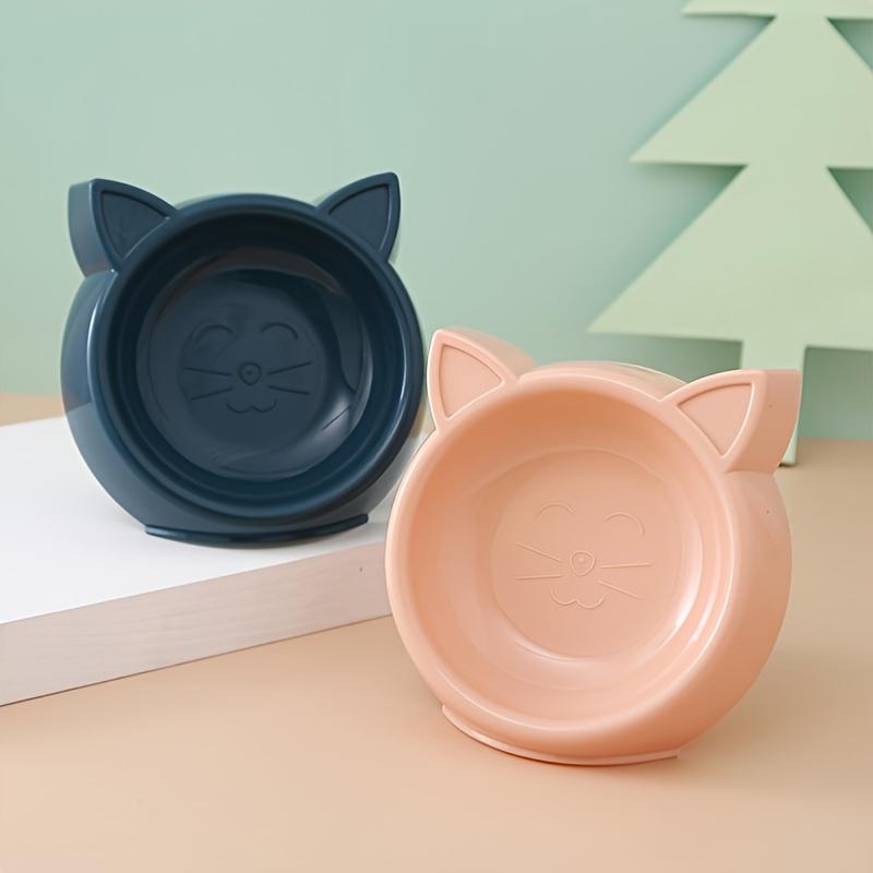 Cute Cat-Shaped Pet Feeding Bowl for Dogs and Cats - Non-Slip Base, Easy To Clean, Perfect for Small To Medium Pets