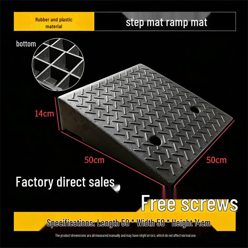 Heavy-Duty Rubber Curb Ramp