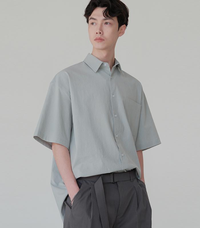 AVANDRESS Logan Cool Wrinkle Loose Fit Short Sleeve Shirt - 5 Colors
