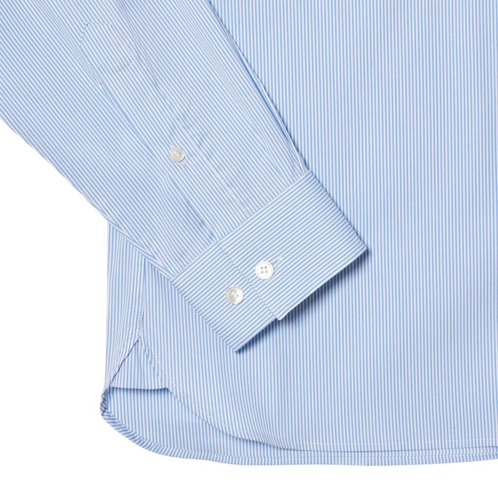 Lacoste Men's Striped Poplin Stretch Slim Shirt
