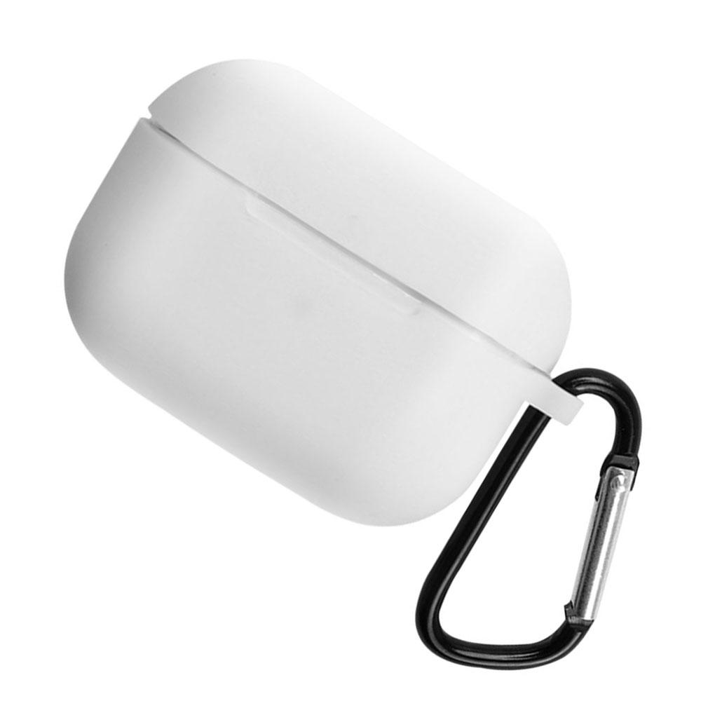 Étui en silicone pour casque d'écoute Autocollant anti-poussière Étui portable pour écouteurs avec mousqueton Remplacement pour