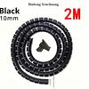 78.74 Inch Flexible Spiral Cable Protector Cable Organizer Computer Cable Protection Tube Clamp Finishing Management Tool 10 Mm