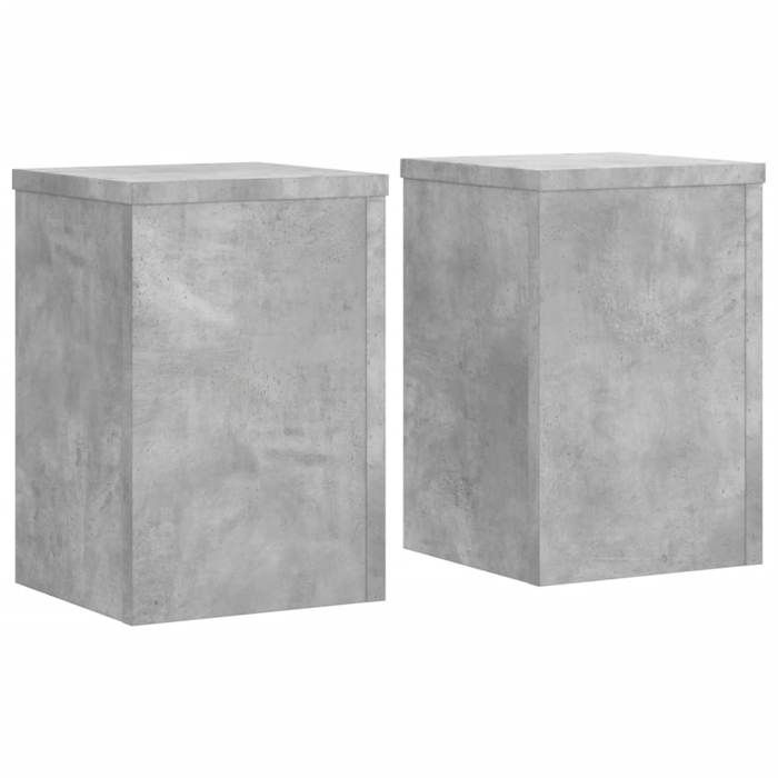 VidaXL Plant Stands 2 Pcs Concrete Grey Engineered Wood, Flower Stand, Pot Stand, Plant Stand 852909
