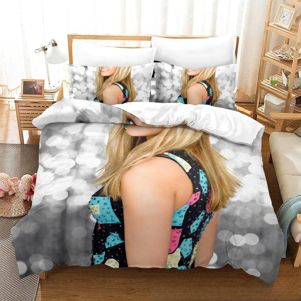 3D Print Hannah Montana All Season Duvet Cover Bedding Comforter Sets Soft Quilt Cover And Pillowcases Single_Double_Queen_King
