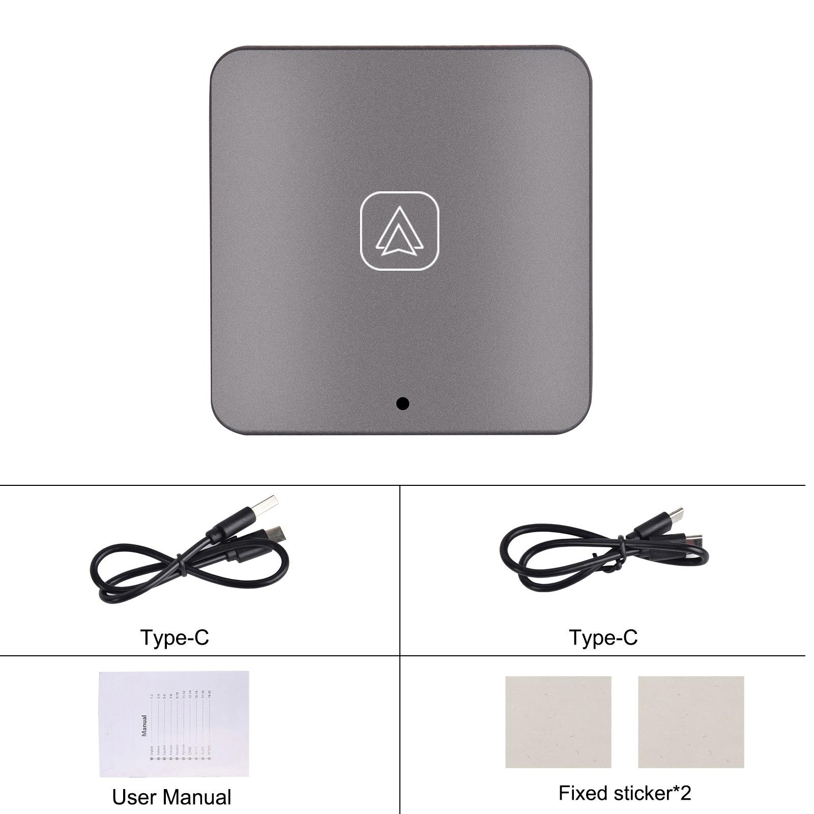 

2025 Горячая беспроводная приставка CarPlay Android Auto Адаптация для проводного дисплея CarPlay к беспроводной системе Smart Box Linux Обновление OEM