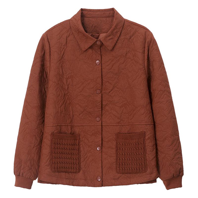 Women's Autumn 2024 Fashionable Jacquard Jacket - Stylish, Casual, Versatile Korean Mom Style