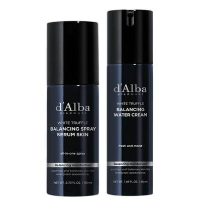 D’Alba Serum w sprayu równoważące dla mężczyzn All-in-One Skin 80ml + Krem-woda równoważąca dla mężczyzn All-in-One 50ml
