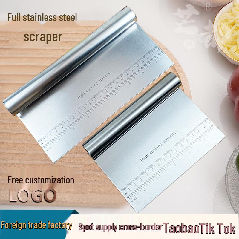 Cross Stainless Steel Slicing Knife with Scale for Baking, Flour, Noodle, and Nougat Stainless Steel Knife (15CM)