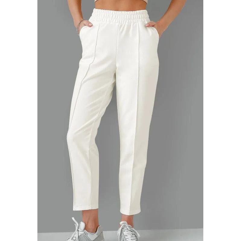 

2025 Женские универсальные утягивающие спортивные брюки с высокой талией для фитнеса Nine Point утягивающие брюки для медленного бега повседневные брюки S